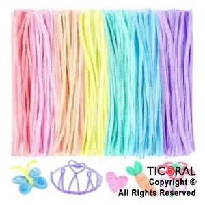 LIMPIA PIPAS MULTICOLOR 30 CM X 100 UNIDADES
